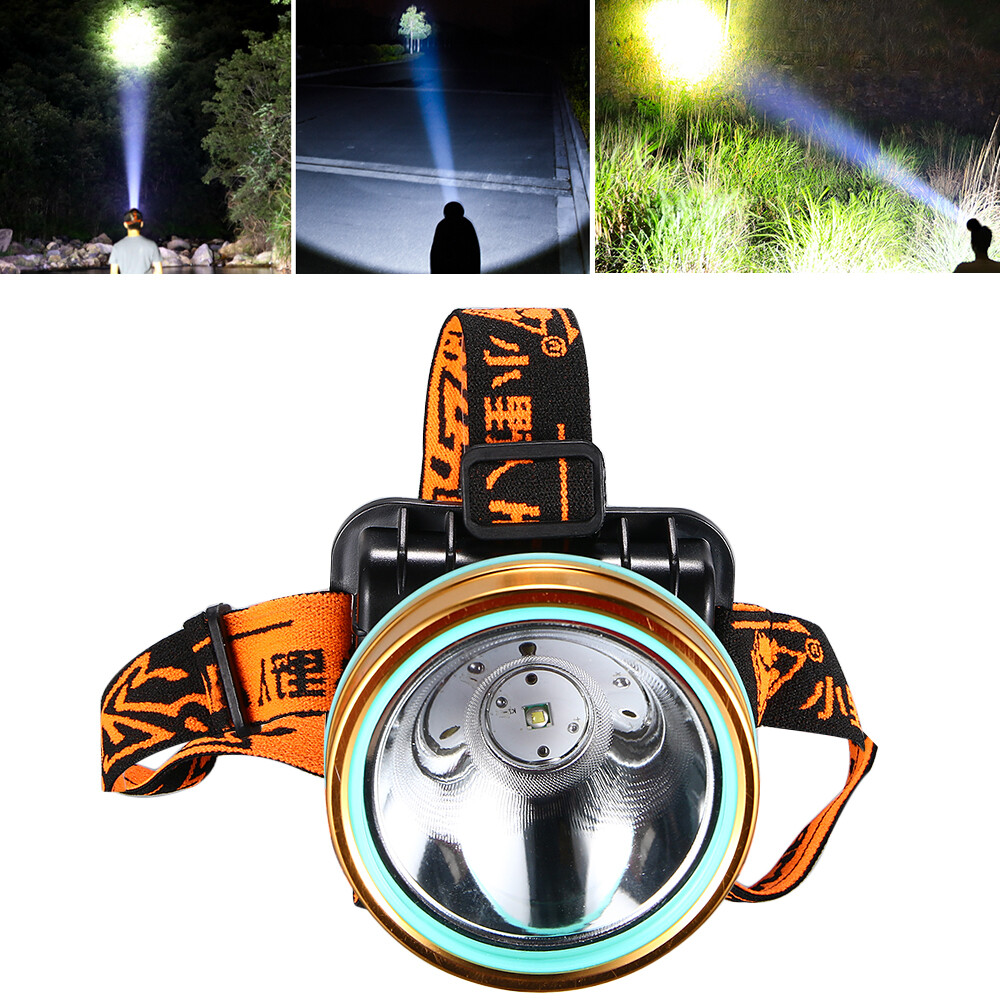 Waterproof Head Torch/Headlight LED USB Rechargeable Super Bright Work Headlamp