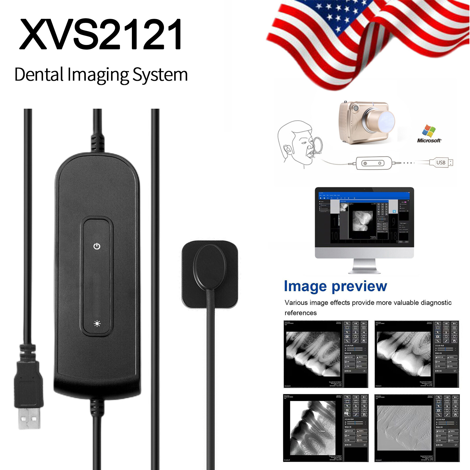 RVG Digital Dental Rayos X Sensor size 1 - Works