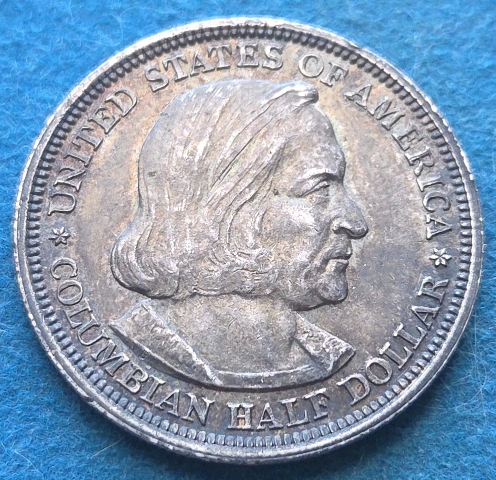 1893 Commemorative Columbian Exposition Silver Half Dollar-c