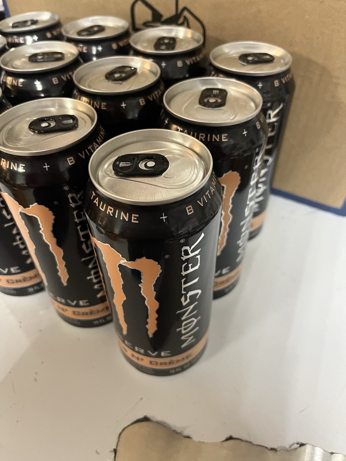 ( 12 Pack ) Monster Reserve Peaches N' Cream Energy Drink 16 oz Cans