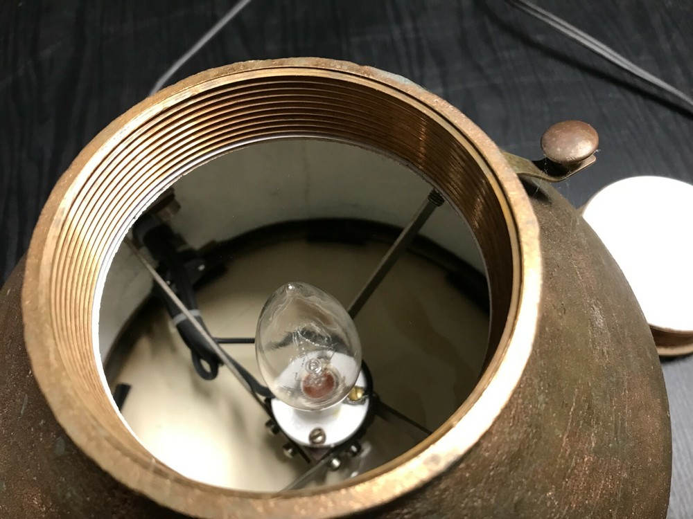 Antique Pelorus (Dumb Compass) Solid Bronze with Light