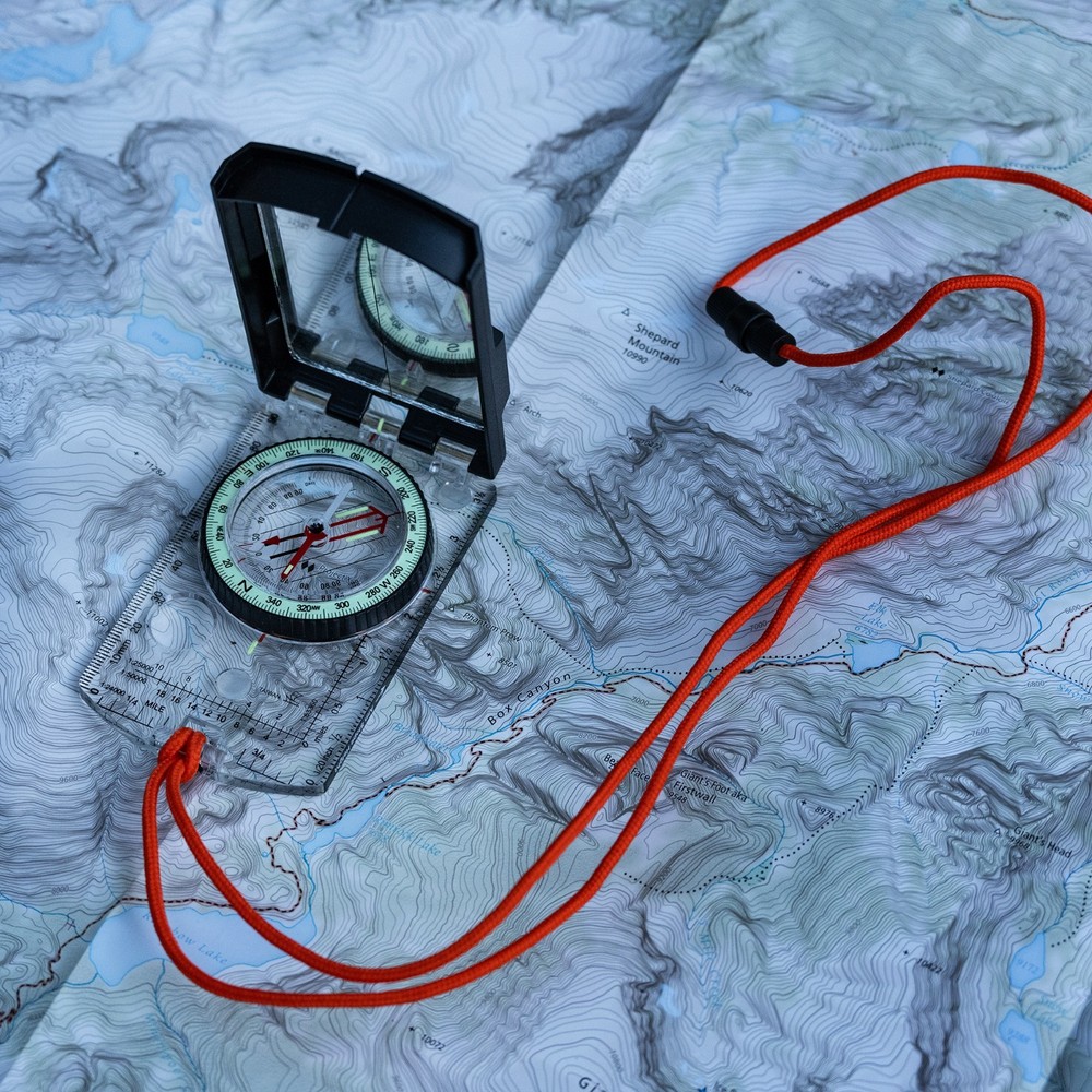 Sun Company ProSight Compass - Sighting Map Compass with Adjustable Declination