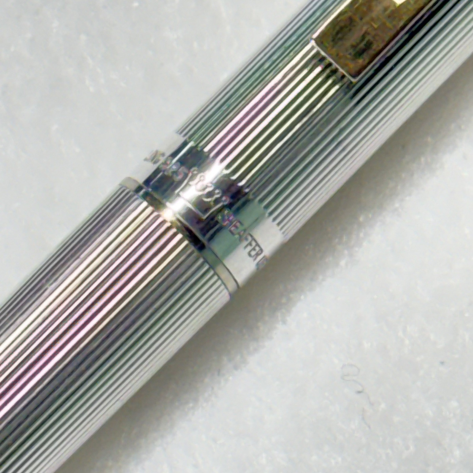 Sheaffer Sterling Silver Targa 1024x Fountain Pen - Excellent Condition