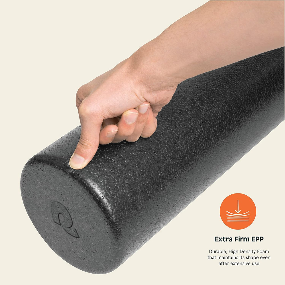 Relief Foam Roller 18" & 36" High-Density EPP Extra Firm round Foam Roller for E