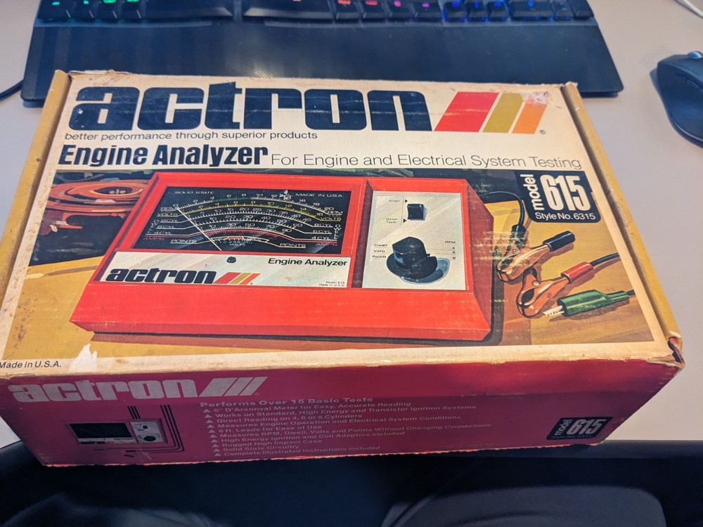 Actron Engine Analyzer Model 615 Style 6315 includes manual