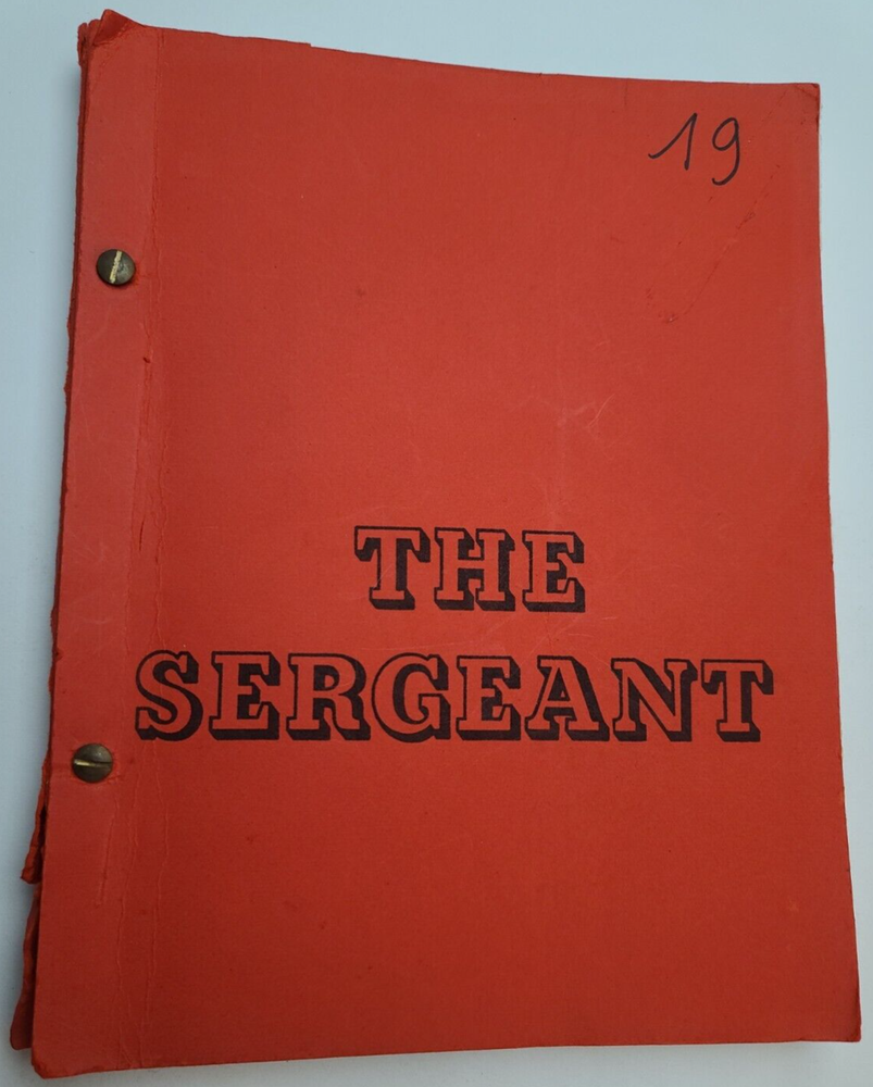 THE SERGEANT / Dennis Murphy 1967 Screenplay, Rod Steiger drama