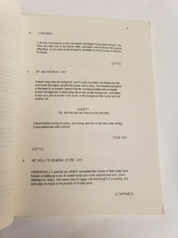 DEVIANT / Stephen Johnston 1990 Unproduced Movie Script Screenplay, 2nd Draft
