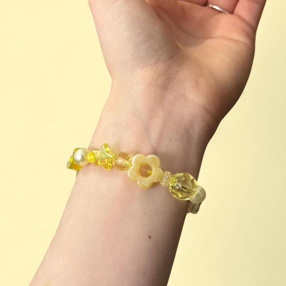 Handmade Yellow Junk Bracelet