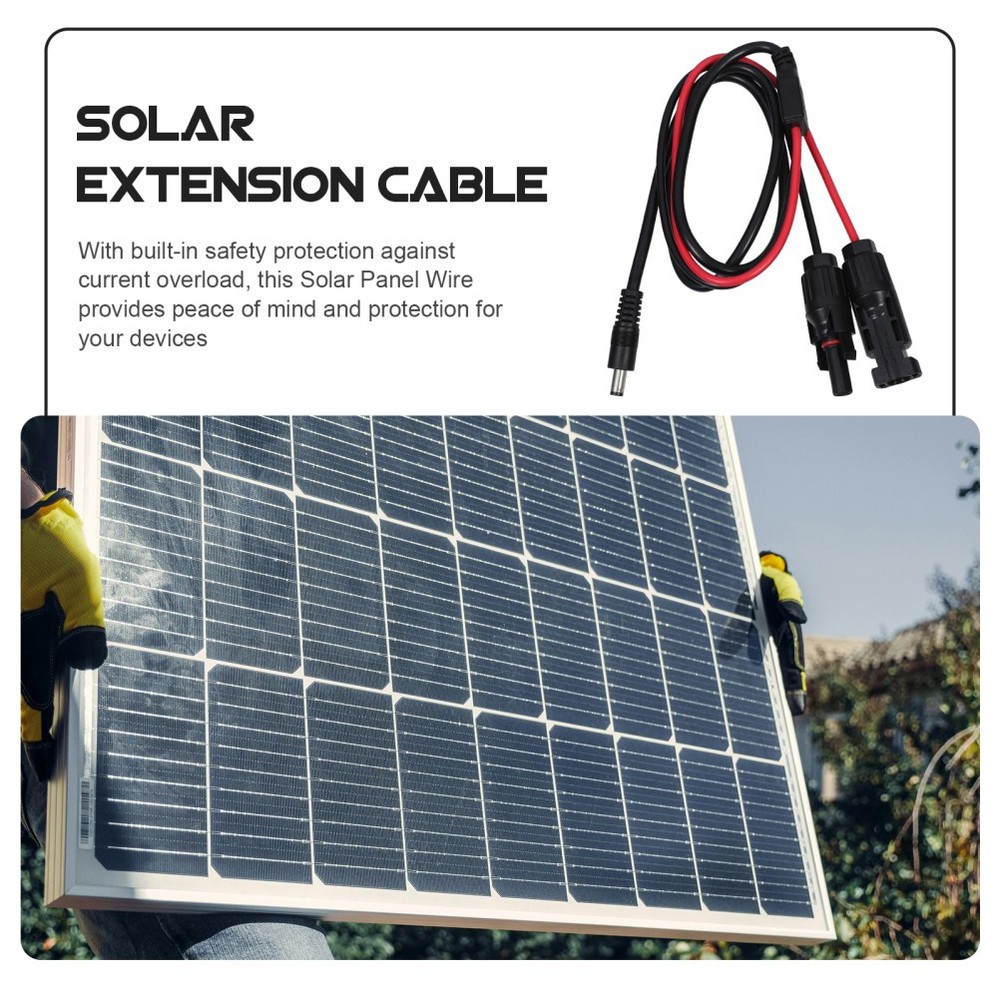 Solar Panel Extension Cable To DC 5.5 Mm Connector Wire For Solar Systems