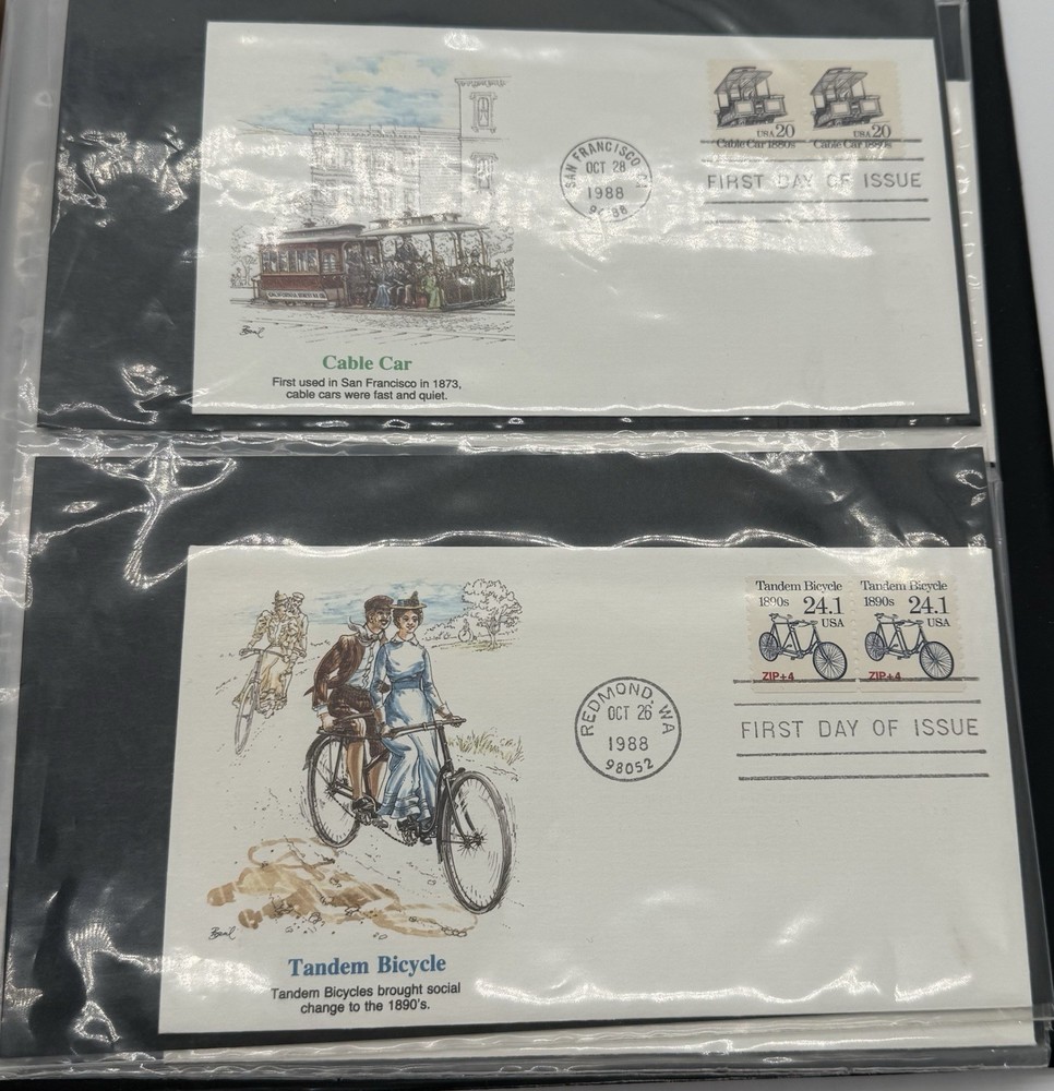 Commemorative First Day Issue Envelope/Postcard Collection Book ￼