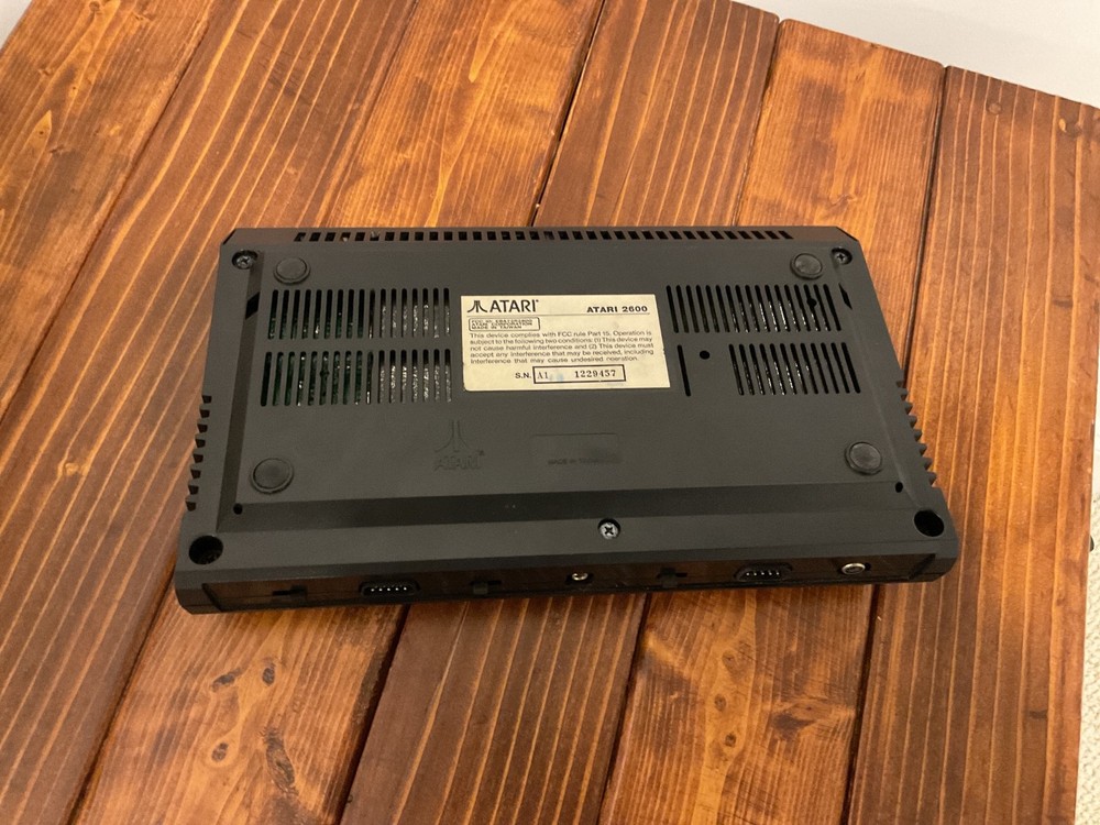 Atari 2600 bundle, games, cables, console, and controllers MAYBE WORKING - black