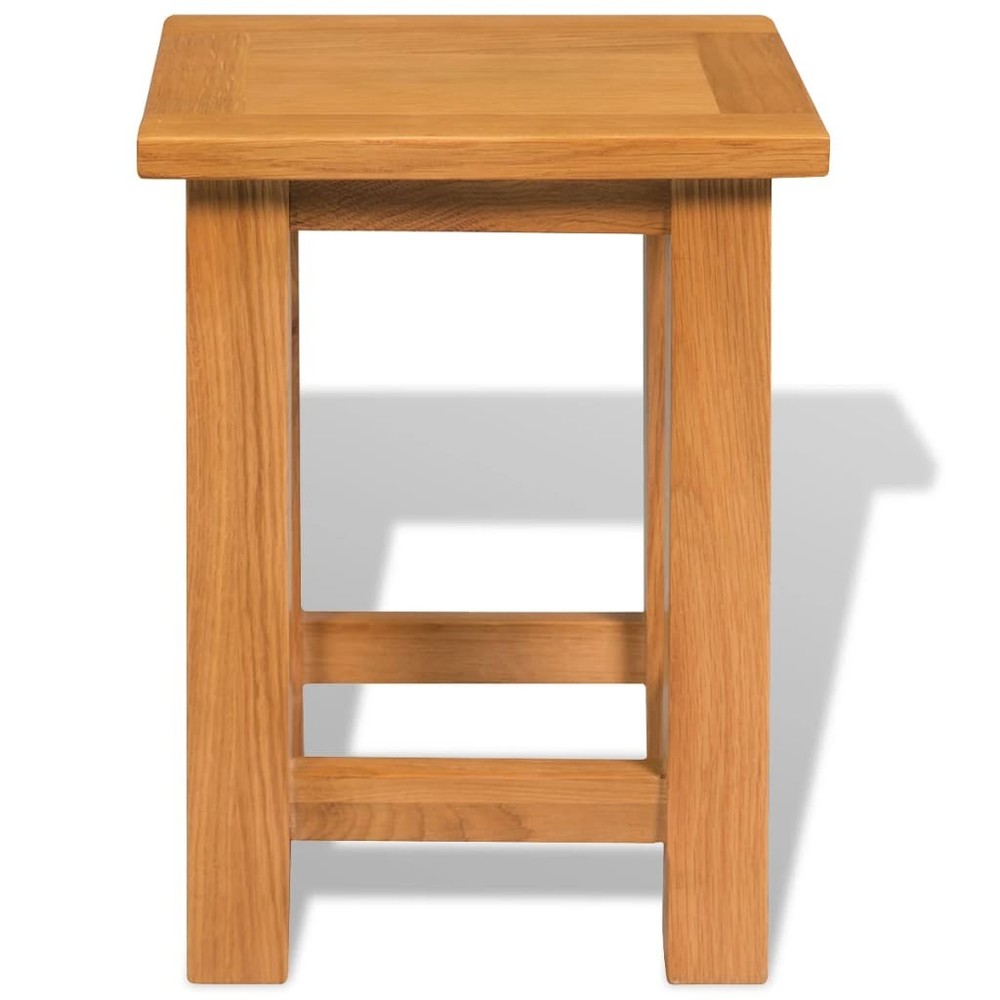 End Table Wooden Console Table Side Table Nightstand Solid Oak Wood vidaXL