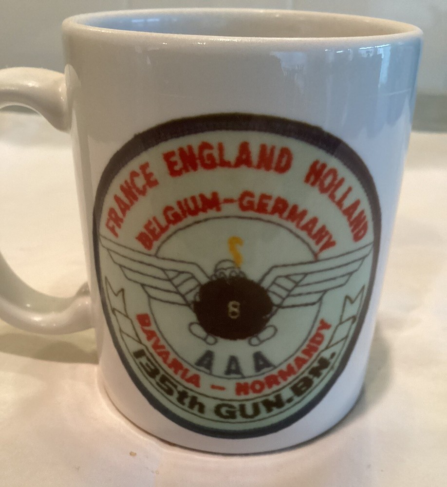 Army Reunion Mug, Battery B, AAA, 135 Gun. BN
