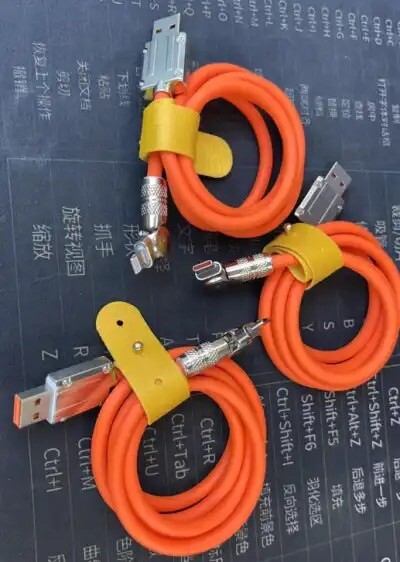 120w Fast Android type C 180 Degree Rotating 6ft Long Wire