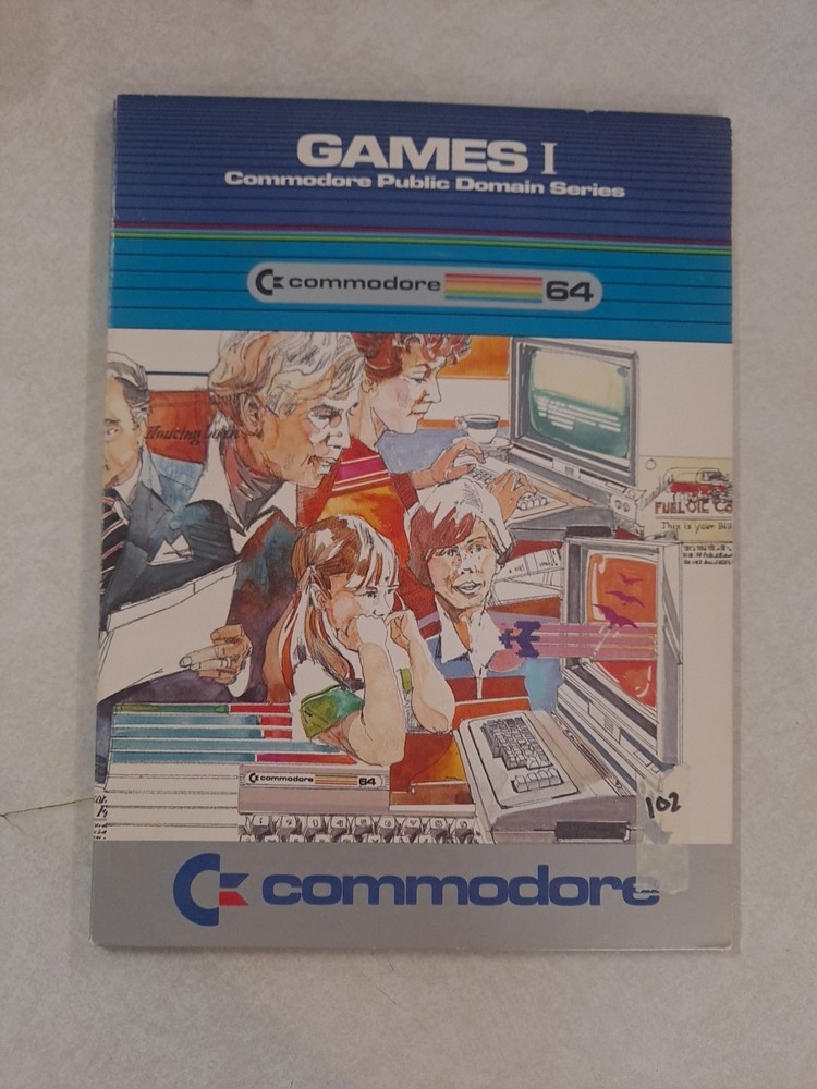 Commodore 64 Software Folder GAMES I C64724 Floppy Disc Included 5 1/4" Used