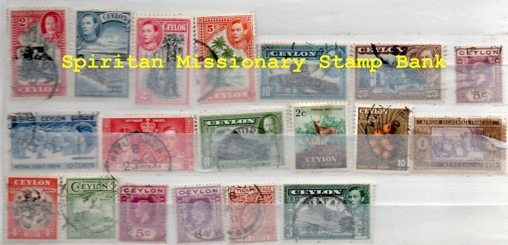 Ceylon: 19 Assorted Postal Stamps (11-443)