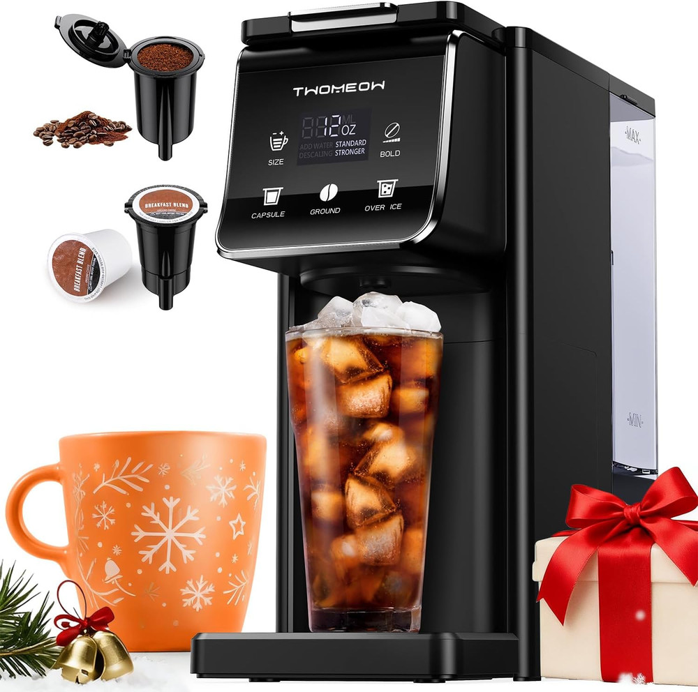 Coffee Maker Hot & Iced with Bold Setting,Single Serve Coffee Maker for K Cup an