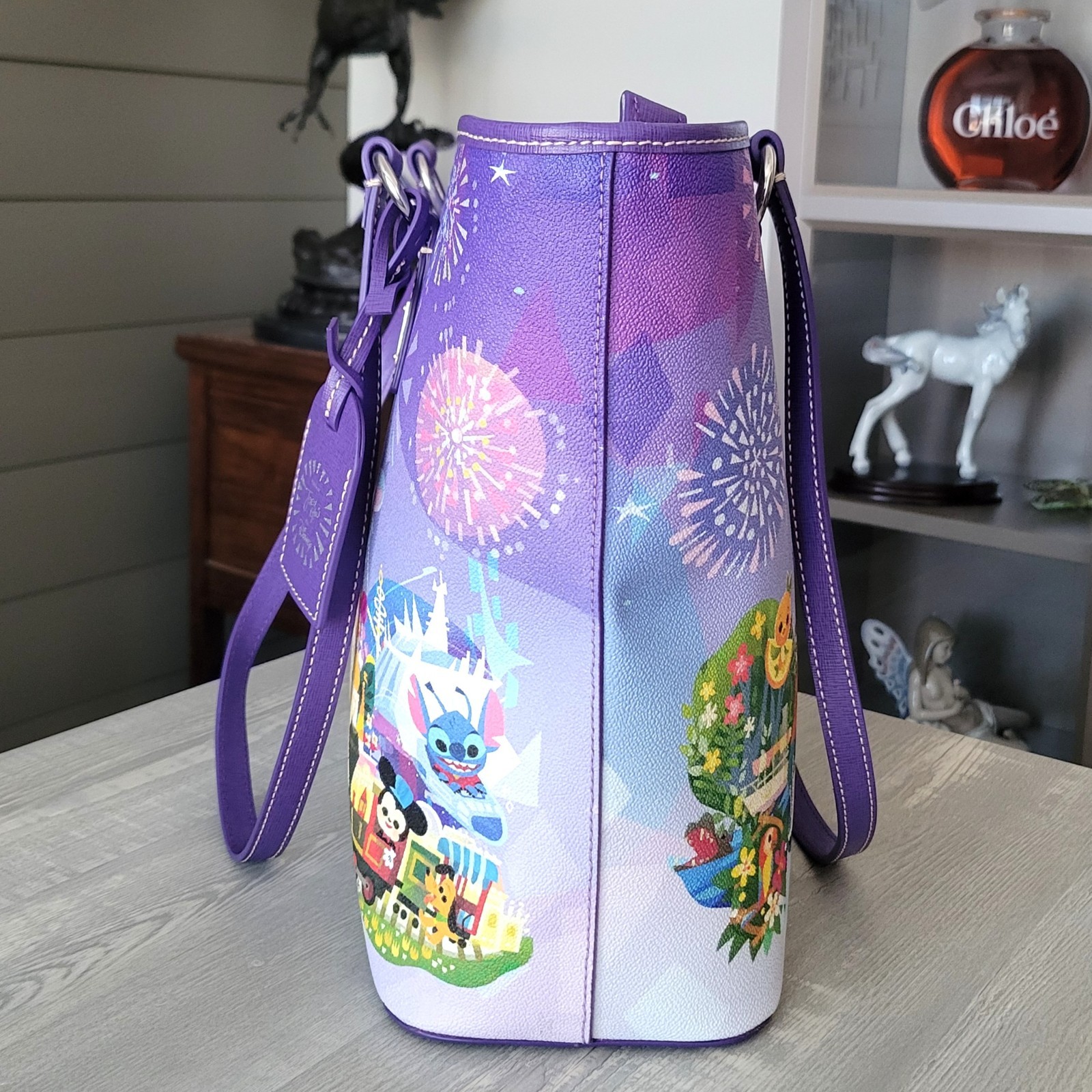 Disney Dooney & Bourke Disney Parks Joey Chou Castle Tote Bag Large NWOT