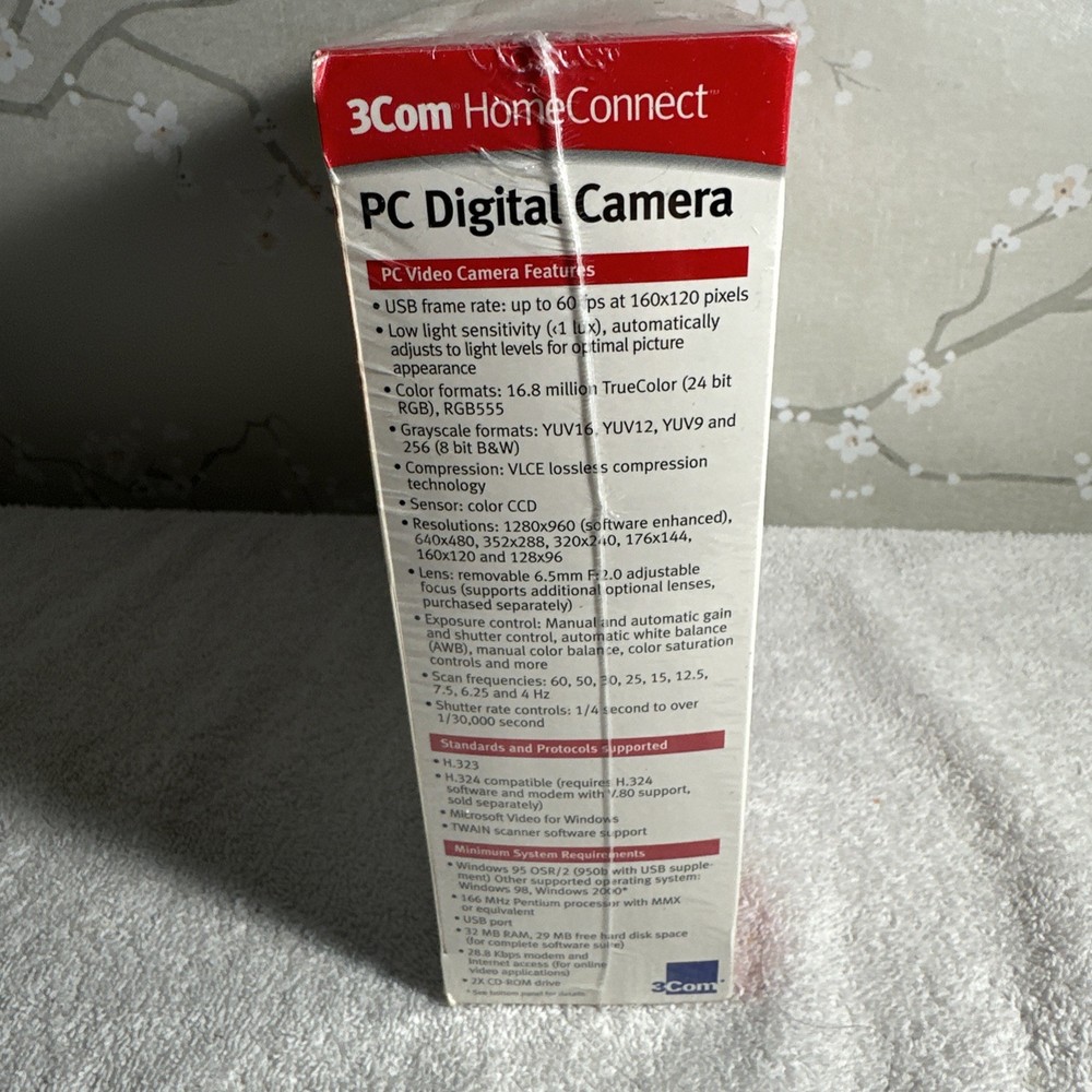 3COM HomeConnect Webcam PC Digital Camera Model 3718 NIB SEALED