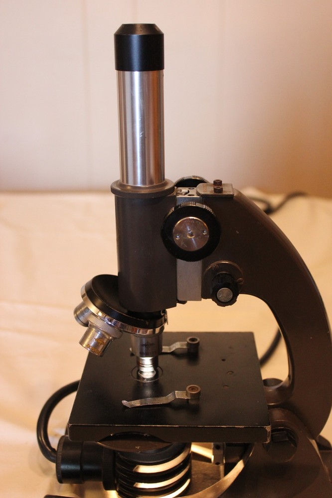 Vintage Science Lab Equipment Seiler Microscope