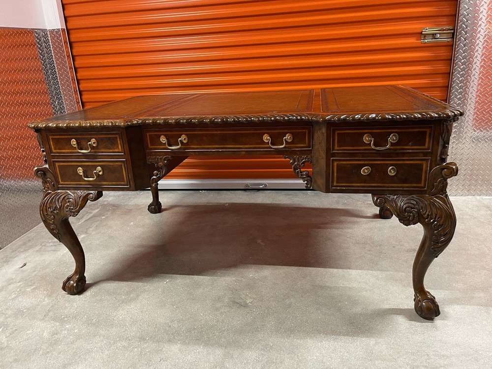 Maitland Smith Leather Top Desk - Read Description