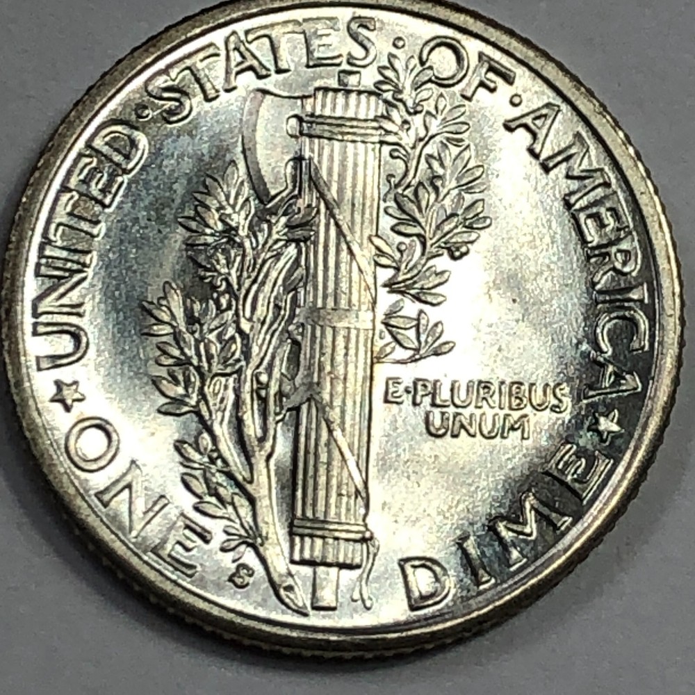 1939-S Uncirculated Mercury Silver Dime - #19798