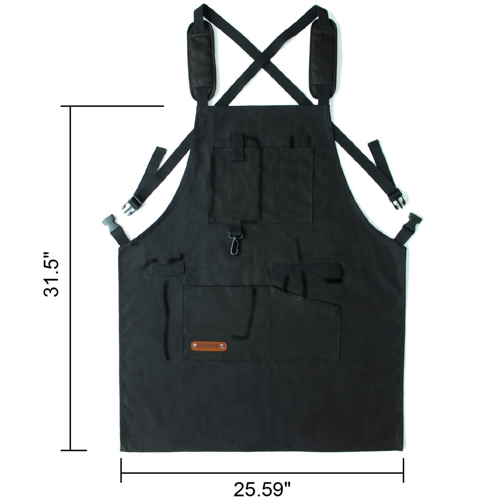 Mijotex Work Apron with Tool Pockets and Adjustable For Blacksmiths,Workshop,...