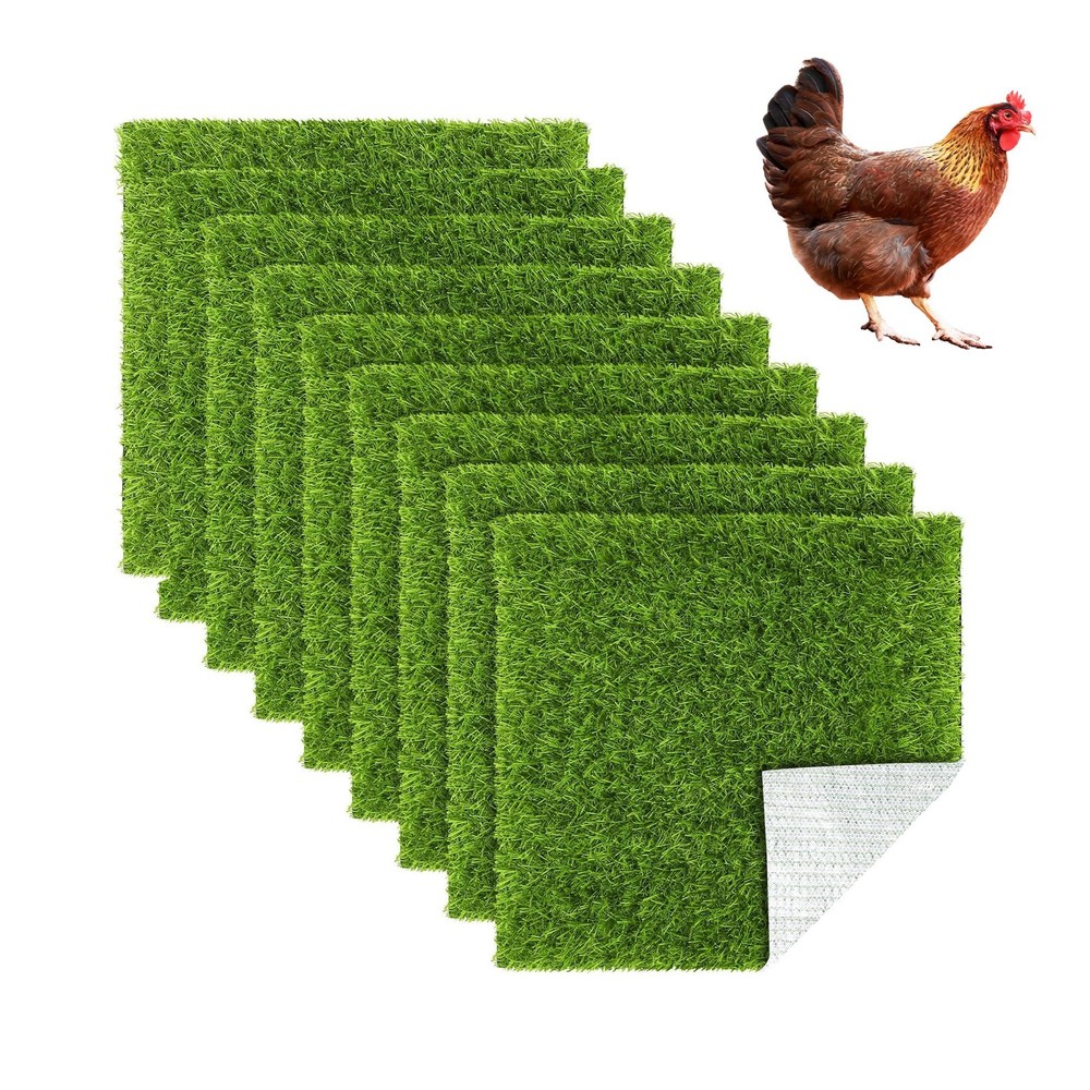 9 Pack Chicken Nesting Pads Reusable Nesting Box Liners Pads Washable Chicken...