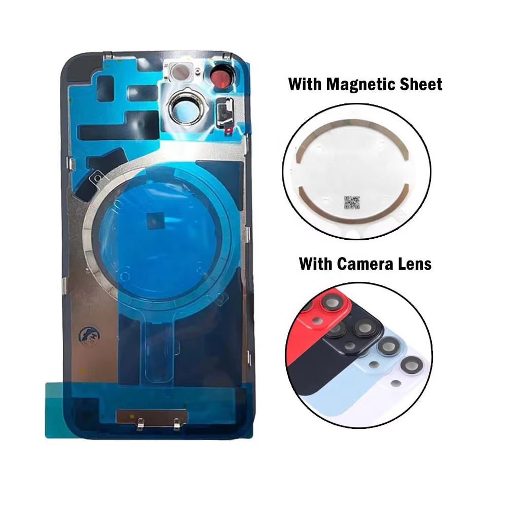 Back Glass replacement With Magnet Camera Len Lot for iPhone 16/Plus/16 Pro Max