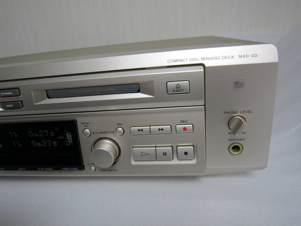 SONY MXD-D3 CD/MD Deck Main Unit Only Recording operation confirmed