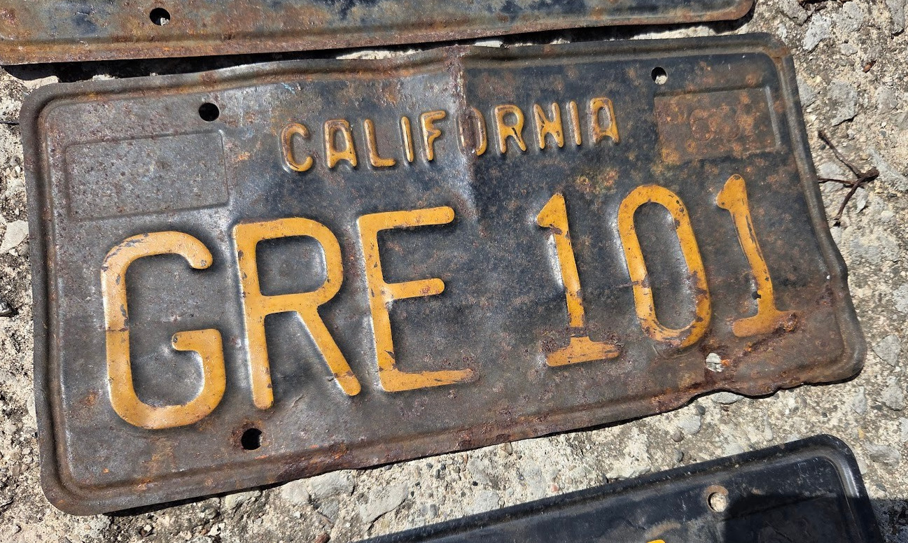 California License Plate 3 Matched Pairs 1963 Lot 9 Plates 63 Vintage Pair Set