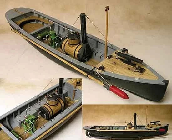 2010 MODEL SHIPWAYS KIT No. MS2261 PICKET BOAT - CIVIL WAR 1864