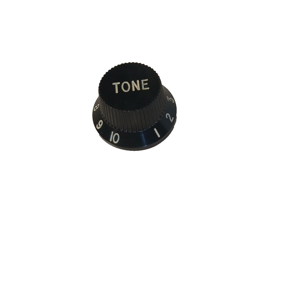 Black Plastic Tone Knob Black- (Replacement for some W/G & HP2 Models)