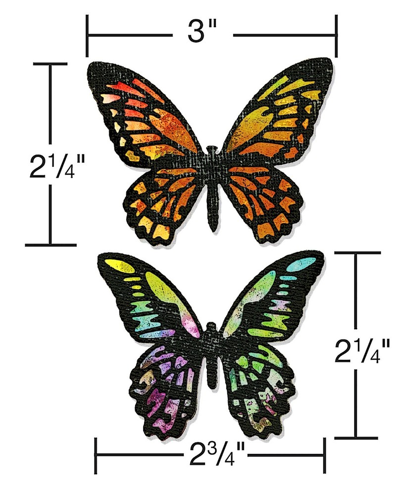 Sizzix Thinlits Detailed Butterflies set #661182 Retail $22.99 by Tim Holtz