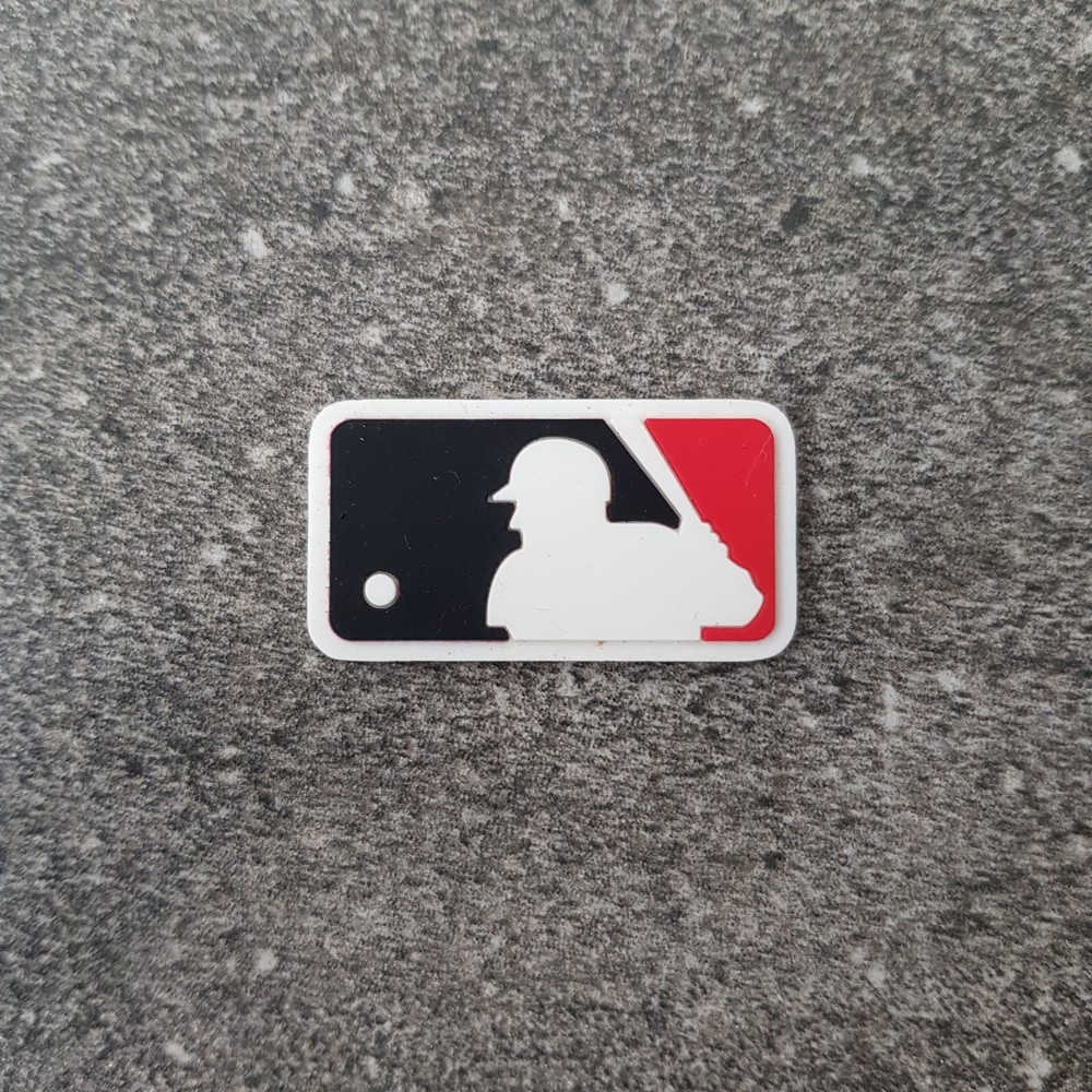 10pcs Rubber Badge MLB Batterman Baseball Patch Sewn it For Hat Jersey
