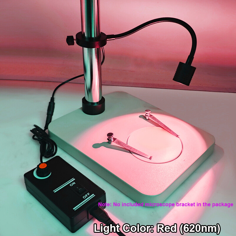 3W Gooseneck Single LED Light Illuminator Lamp For Industry Microscope Camera