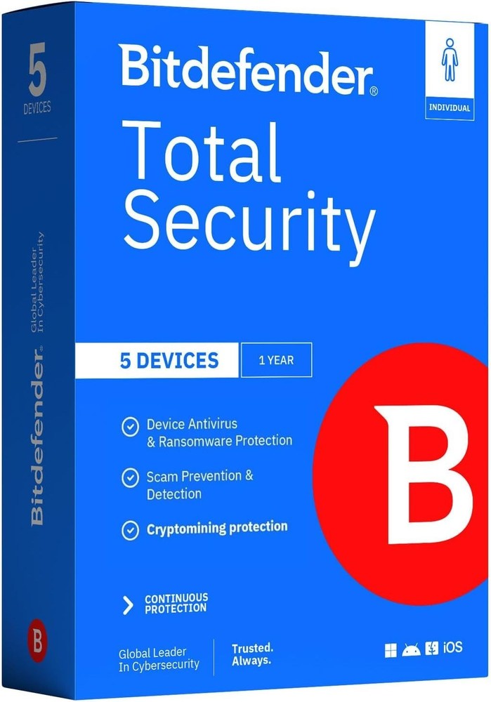 Total Security – Complete Antivirus and Internet Security Suite – 5 Devices |...