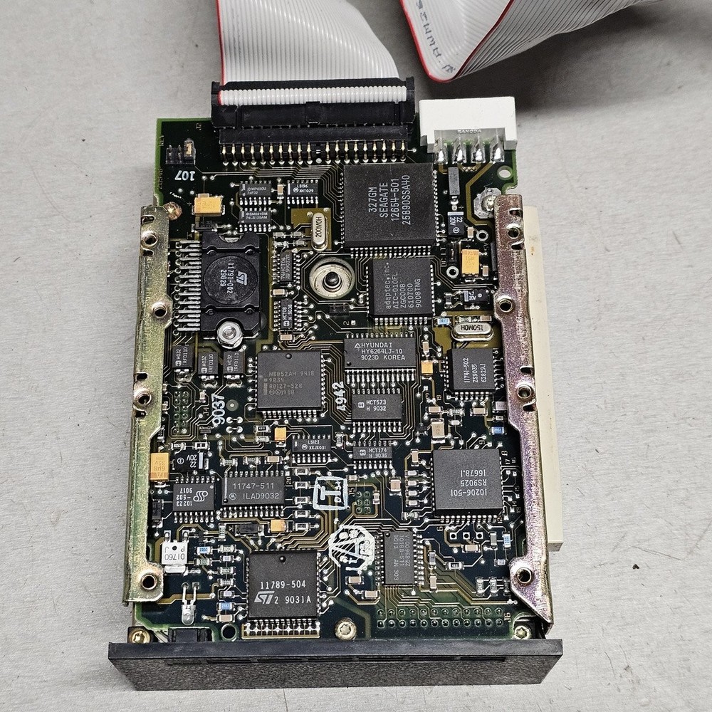 Seagate ST-157A 44MB IDE Hard Drive with ISA Controller Card & Cable (Untested)