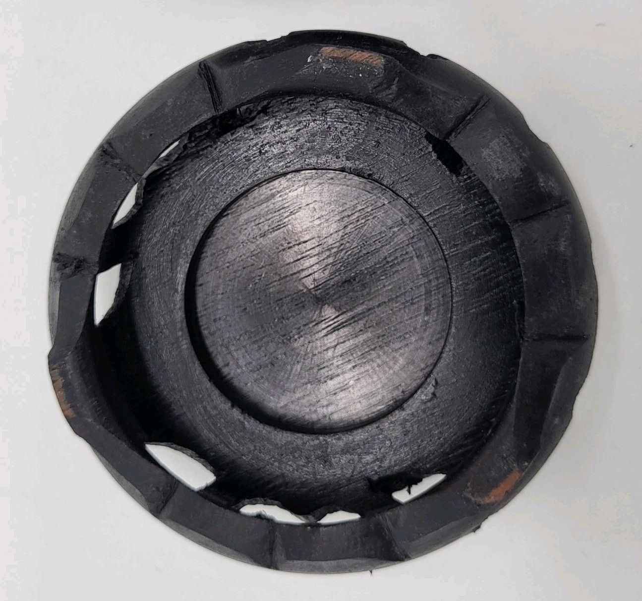 2 Vtg Chinese Carved Black Wood Bowl Pot Vase Display Stands Base Ornate WOCO