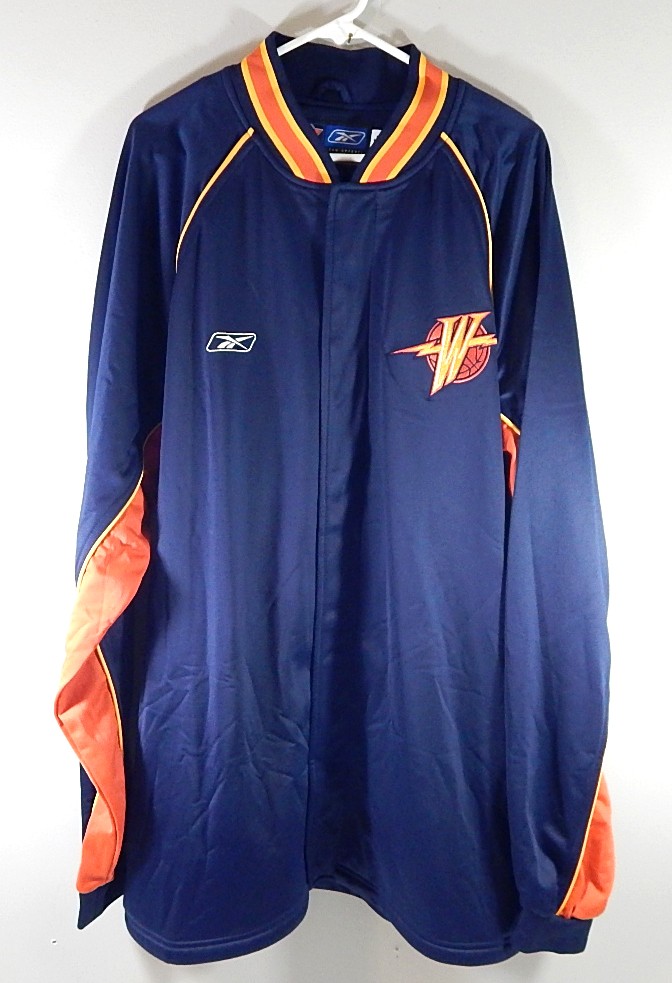 Lot of (7) Golden State Warriors Reebok Team Issued Warm Up Shirts Pants L-4XL