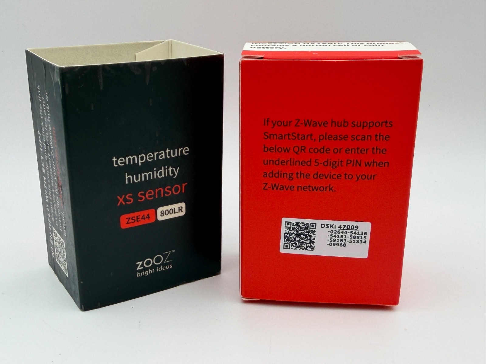 ZOOZ [ZSE44] 800LR 800 SERIES Z-WAVE LONG RANGE TEMPERATURE HUMIDITY XS SENSOR