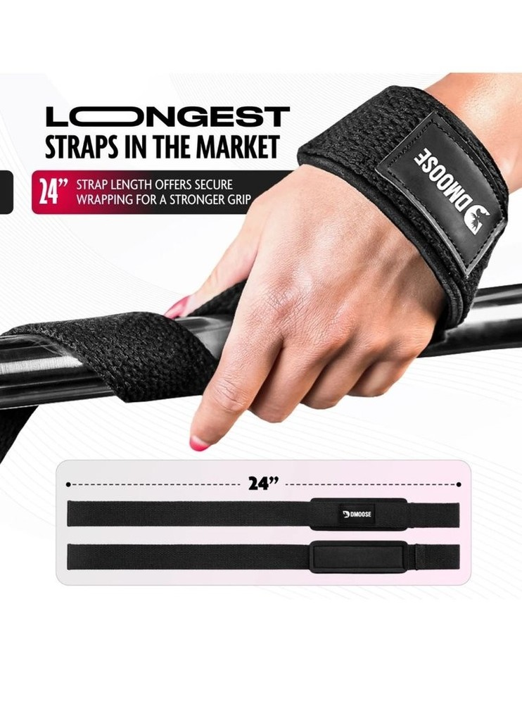 DMoose Lifting Straps for Weightlifting