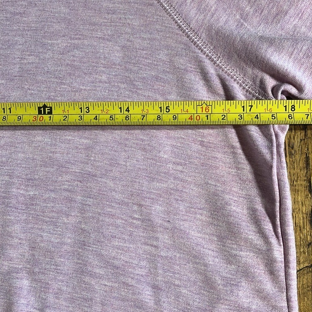 Active Life Budding Lilac Heather Crossover Tulip Hem Sweatshirt Small SM