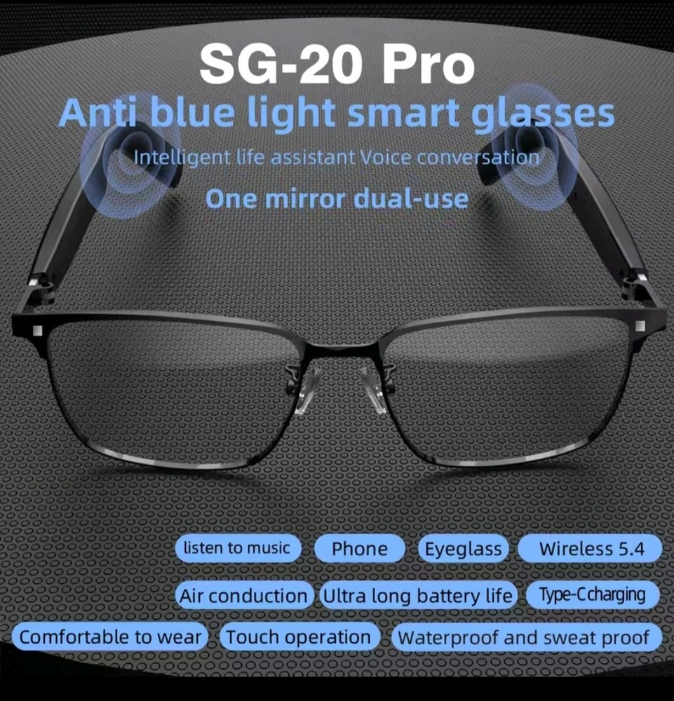 2-in-1 Smart Bluetooth Glasses - Wireless Audio, Touch Control, And Calling.