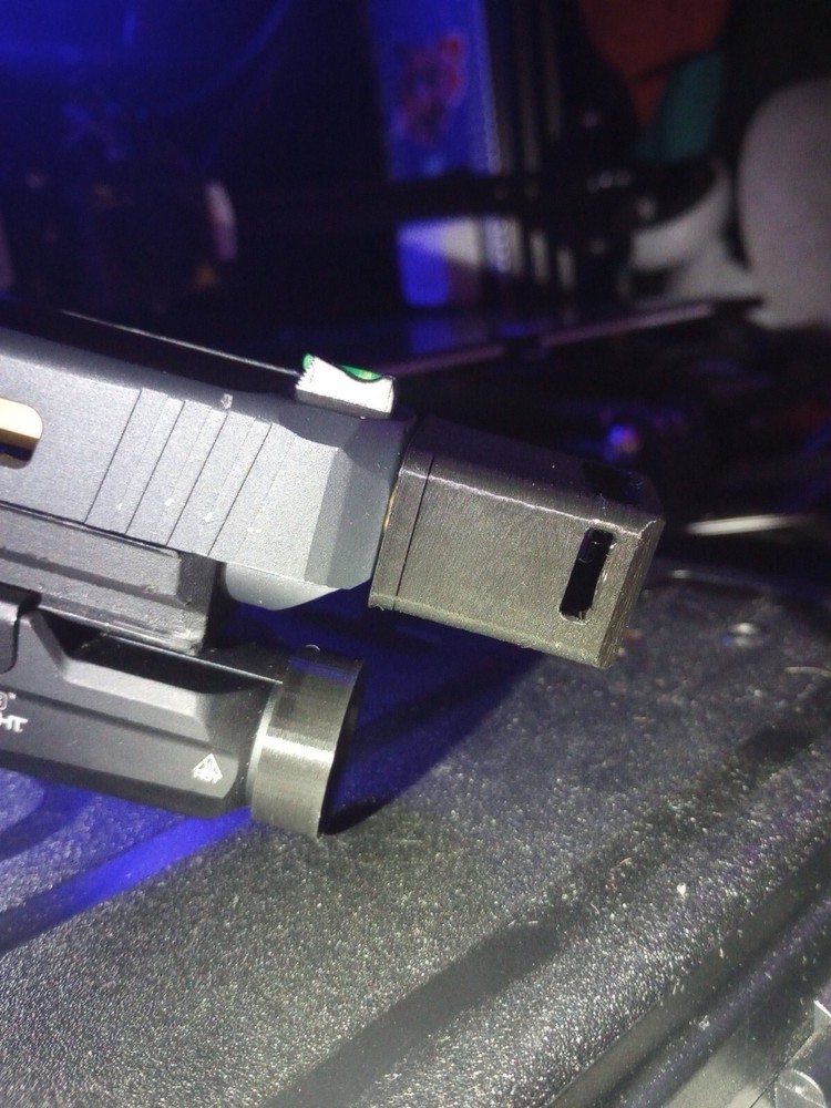 [3D Bro] Airsoft Glock (CUSTOM ENGRAVED MODEL #) Classic Muzzle Break