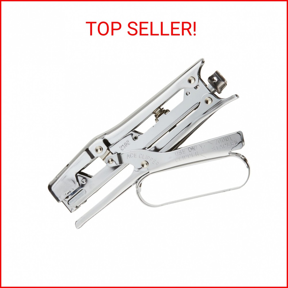 Advantus Ace Clipper Plier Stapler, Chrome Finish (ACE07020)