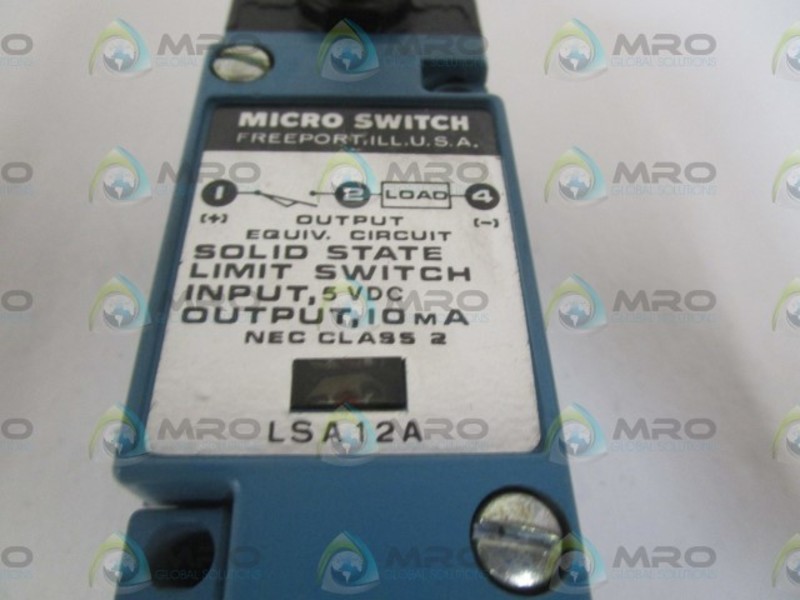 MICRO SWITCH LSA12A LIMIT SWITCH NSMP