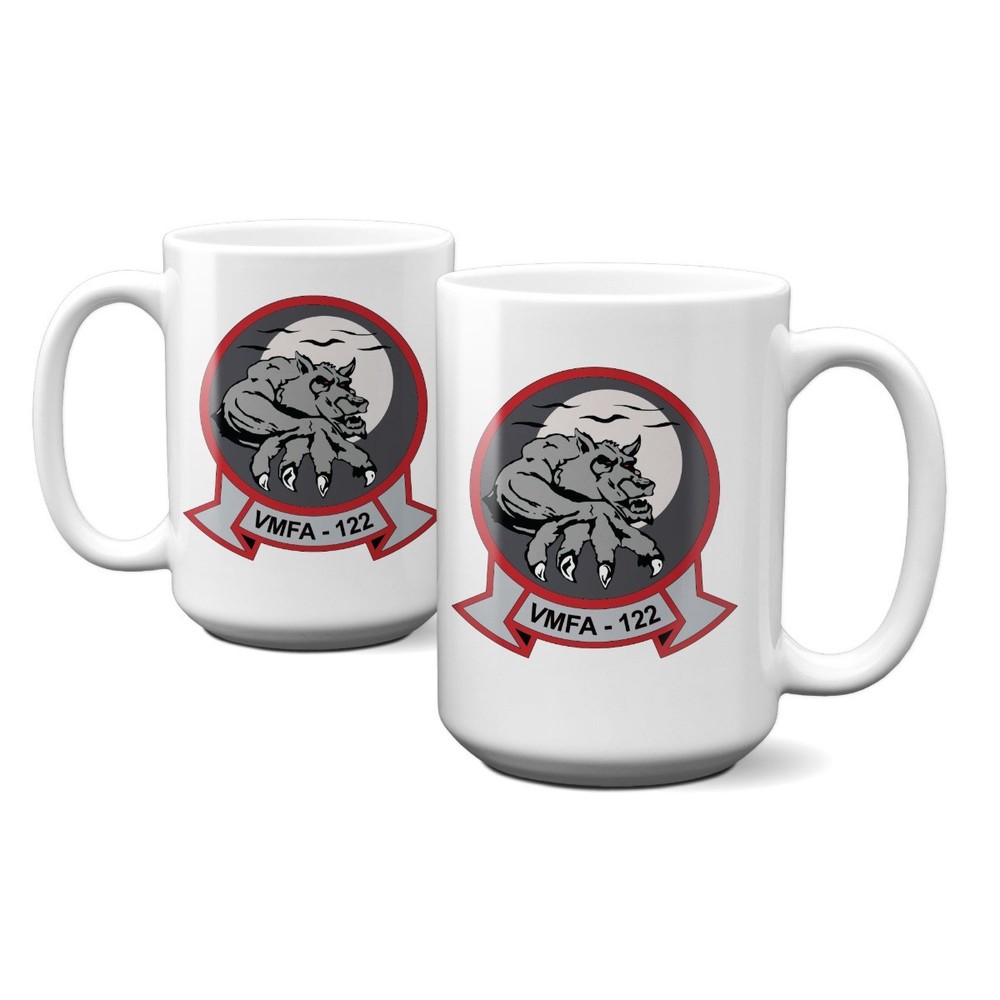 VMFA-122 Werewolves Squadron Logo 15 oz Mug