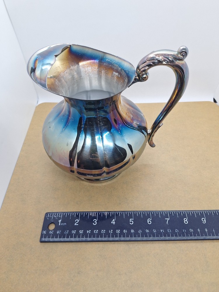 Vintage Sheffield Silverplate Pitcher With Ice Guard, Model S-8507