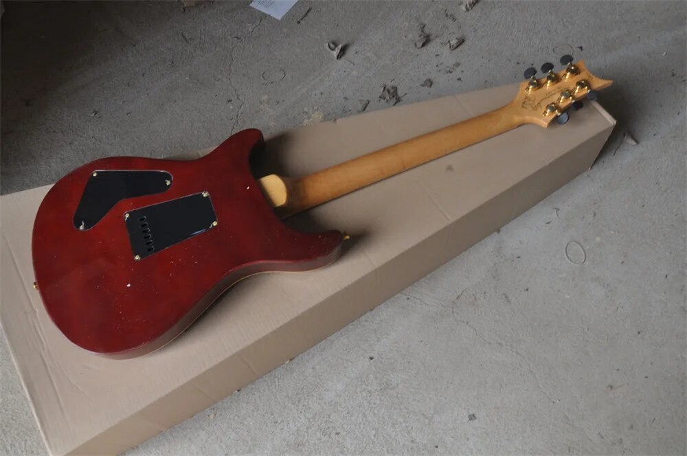 Factory Customized Custom Brown Electric Guitar Maple Fingerboard
